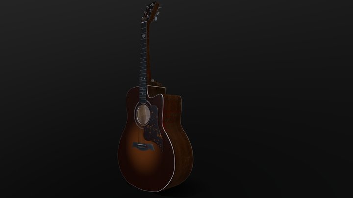 Joel's guitar from the last of us 3D Model