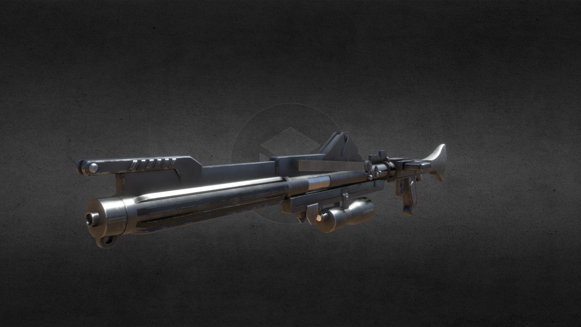 DC-15A Blaster Rifle - 3D model by TBRO13 [2b7b375] - Sketchfab