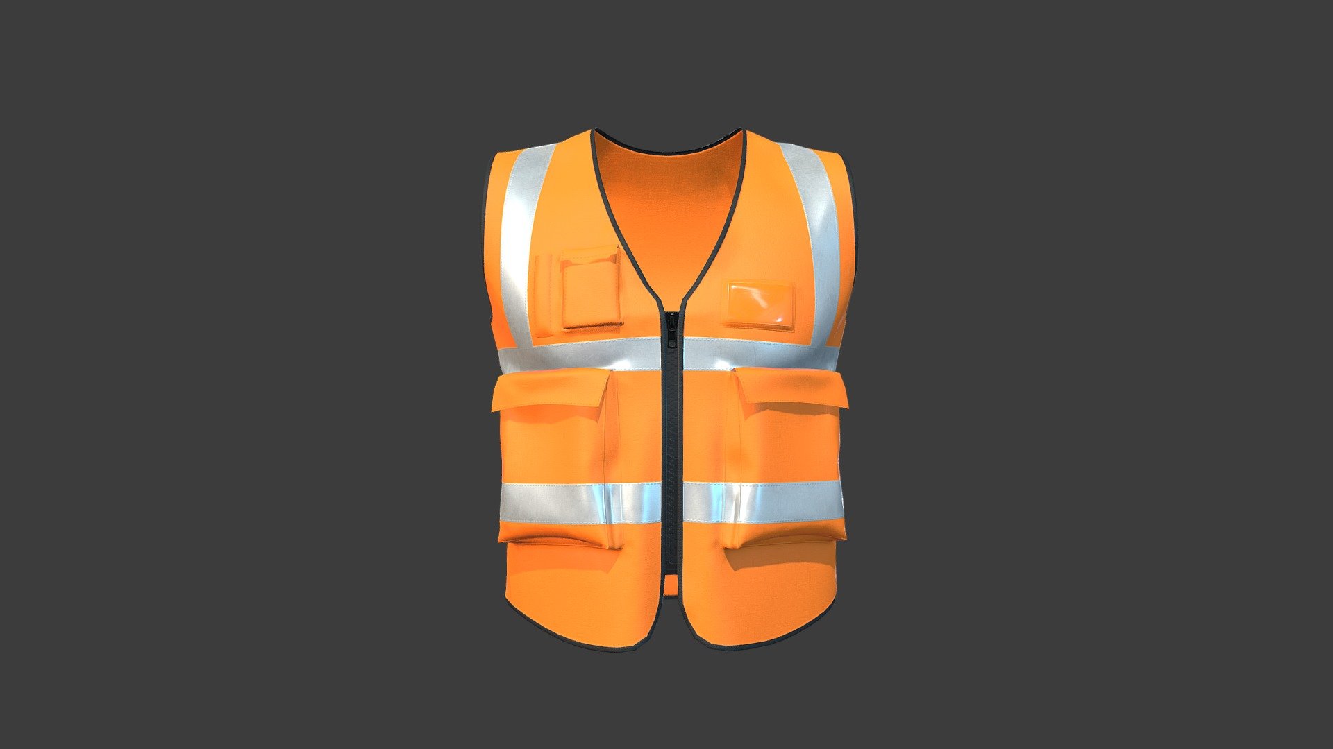 Construction Vest Reflective - Buy Royalty Free 3D model by polyfarm ...