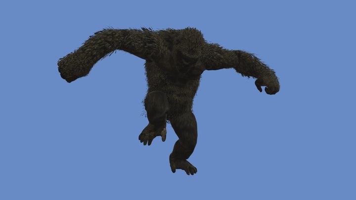 King Kong animated 3D Model