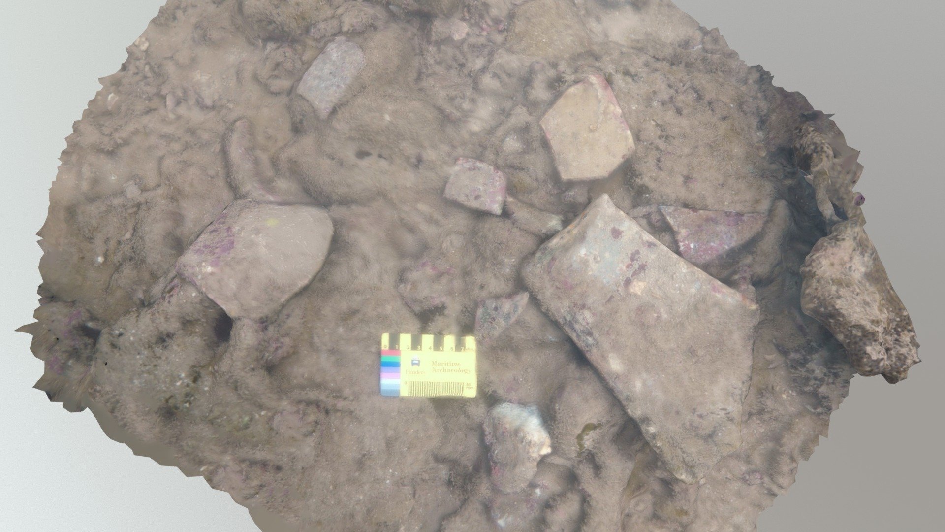 Ceramics shards at Bãi Ông