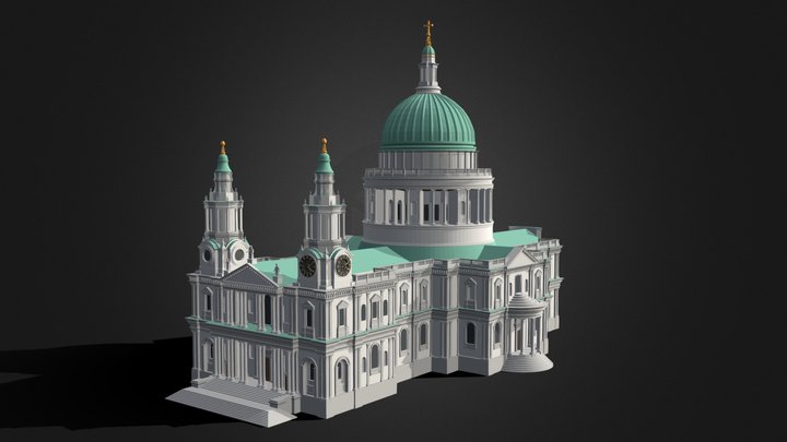 St Paul's Cathedral in London 3D Model