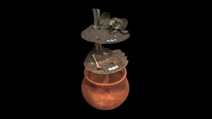 Reconstrucción de urna funeraria de Sihó, Yuc 3D Model