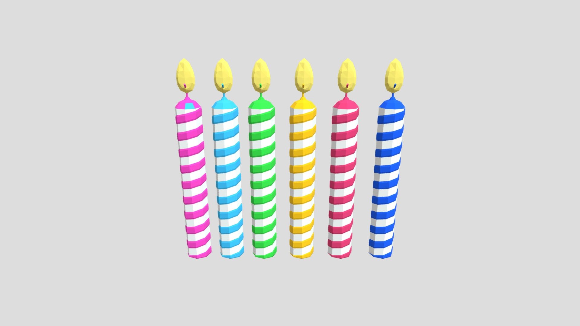 Birthday candles from Poly by Google