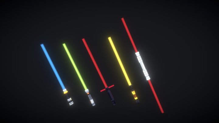 Star Wars Lightsabers 3D Model