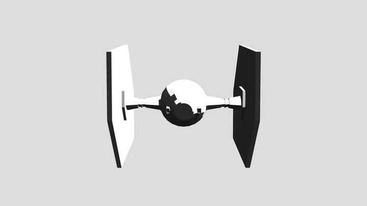 Untexured Tie Fighter – Kostenloses 3D-Modell STL