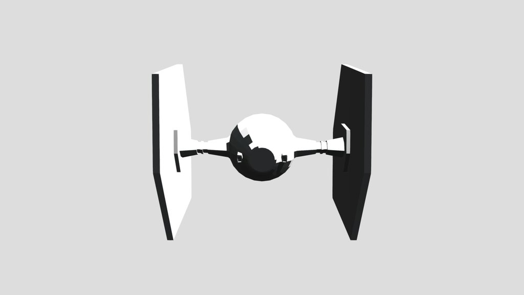 Untexured Tie Fighter