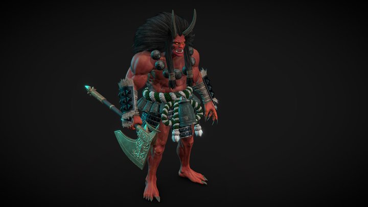 Yokai ArtStation Challenge 3D Model