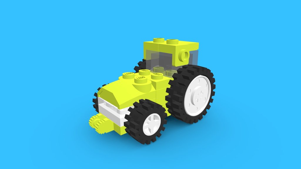 LEGO Micro Modern Tractor MOC [#0370]
