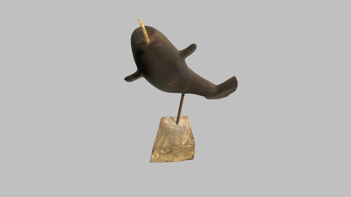 Inuit Narwhal Sculpture 3D Model