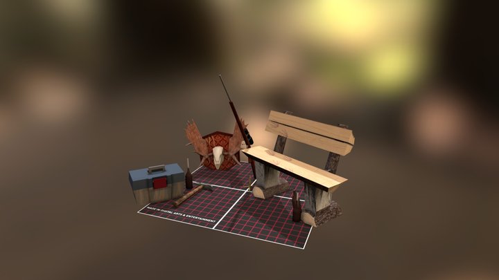 1DAE25N_Thijs_Bo_Props_Scene 3D Model
