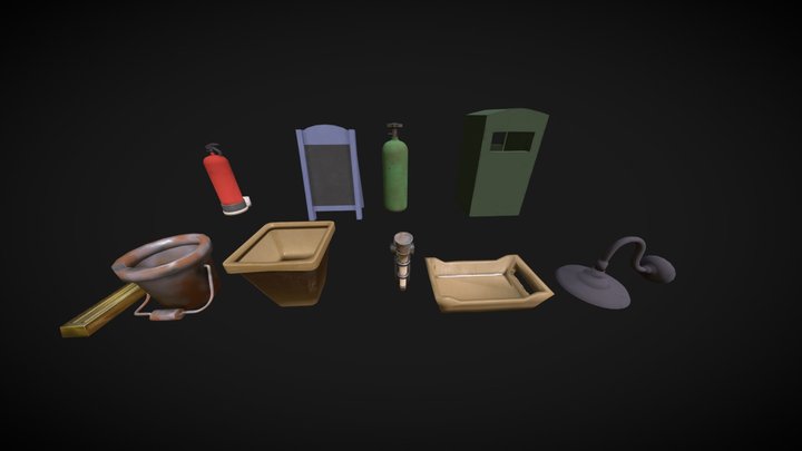 Stylized Game-Ready Props Pack