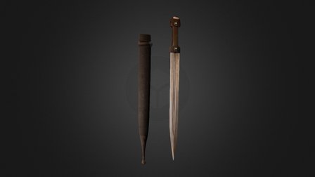 0201 Боевой кинжал 3D Model