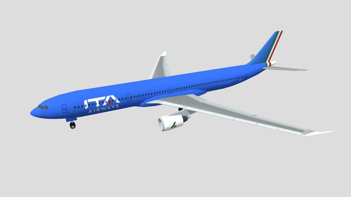 Airbus A330-200  ITA Airways Livery 3D Model