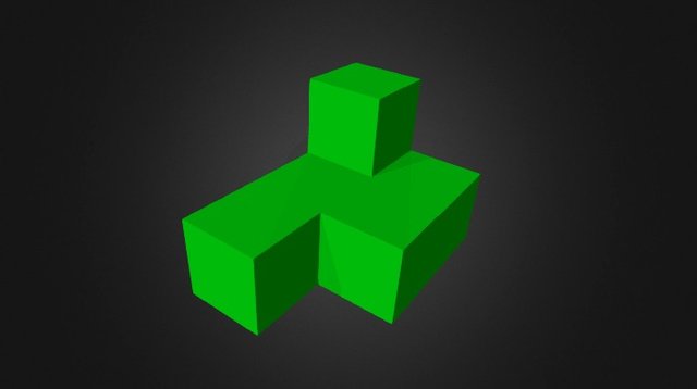 Puzzle Cube_Dark Green Part_ER 3D Model
