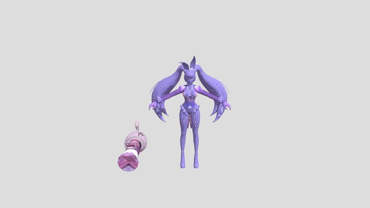 Anime girl – Gratis 3D-model STL