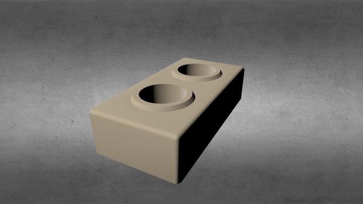 Лего-кирпич 3D Model