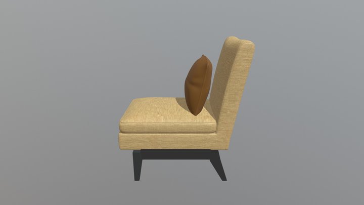 home house furniture sofa single luxury simple 3D Model