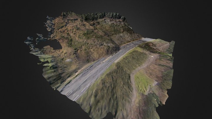 Landslide over highway AP-1 (Spain) 3D Model