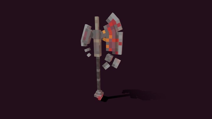Orc Relic Axe 3D Model