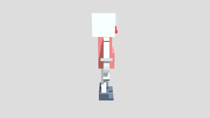 Model Cuphead for minecraft 3D Model