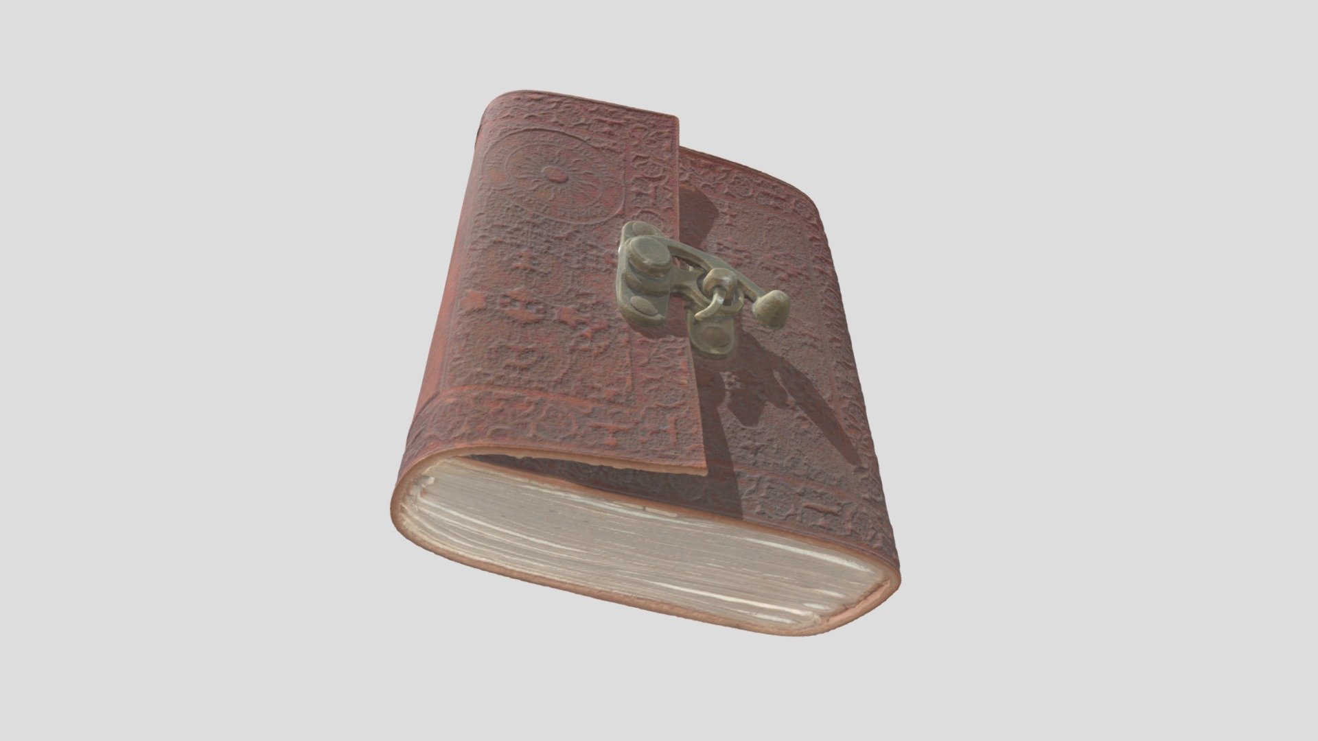 Embossed Brown Leather Journal