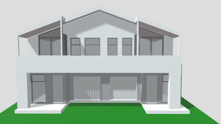 1903B ARCH PARAPET WITH OVERHANGS 3D Model