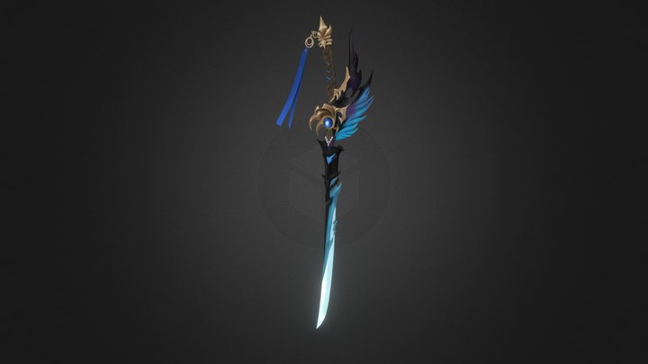 Fantasy Katana 3D Model