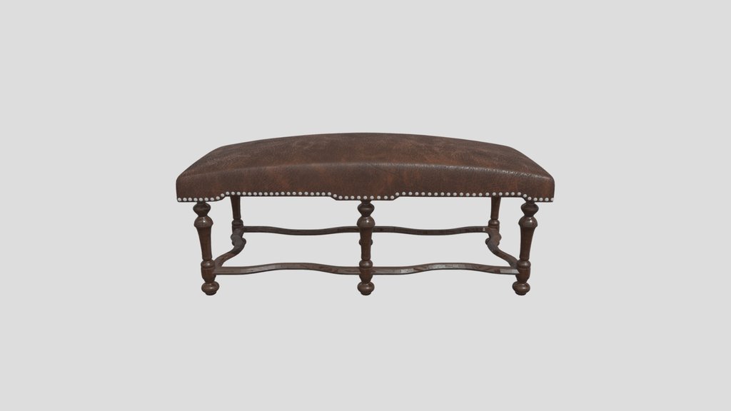 Foot Stool Leather