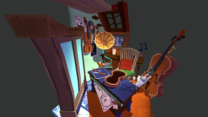 The Violin Maker 3D Model