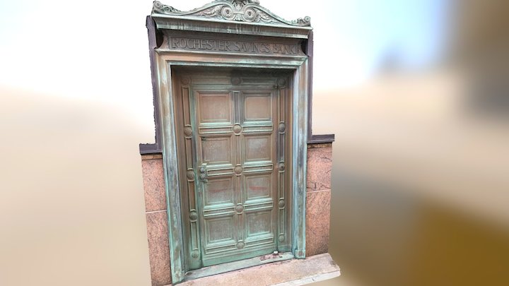 Old Rochester Savings Bank Door (1926) 3D Model