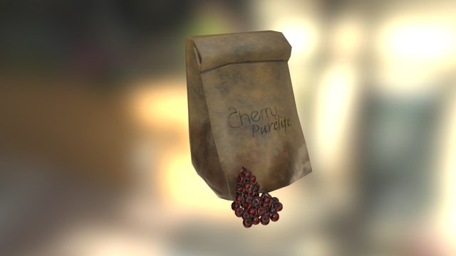 Brave & Cherry : Bag of cherries (Old asset) 3D Model