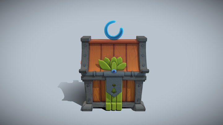 Fantasy chest 3D Model