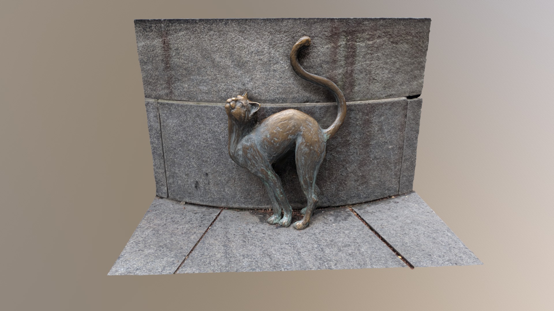 3D model Betsy Ross Cat - This is a 3D model of the Betsy Ross Cat. The 3D model is about a statue of a cat.
