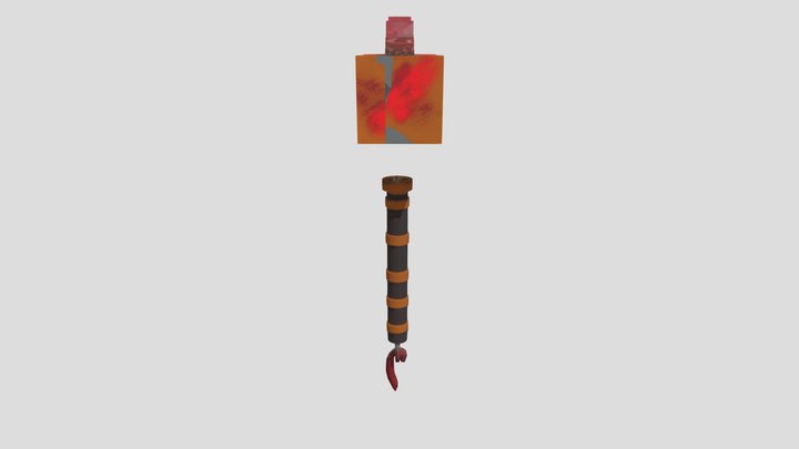 Mjolnir Textured 3D Model