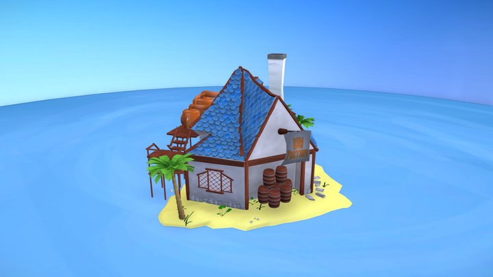 Pirate Island: Rum Factory 3D Model