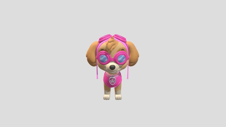 Skye From Paw Patrol 3D Model