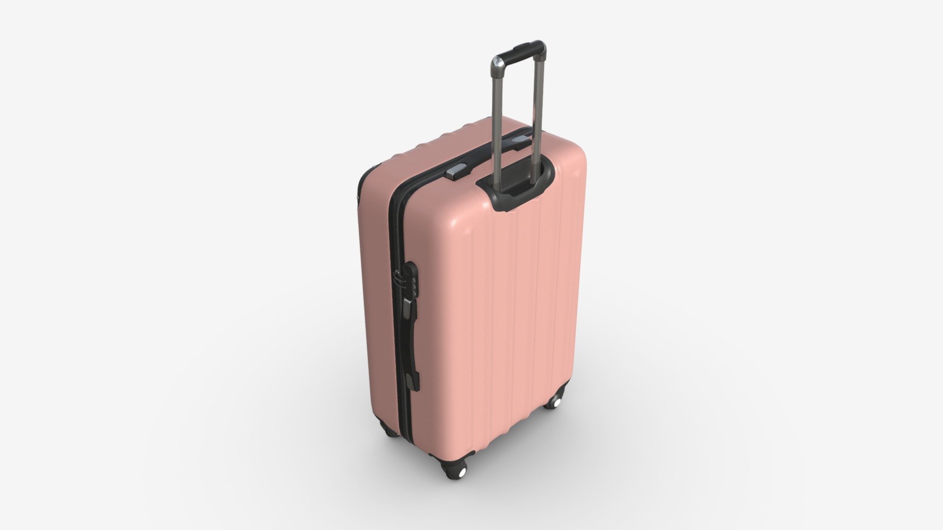 Suitcase hardshell large on wheels - Buy Royalty Free 3D model by ...