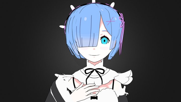 Rem from Re:Zero 3D Model