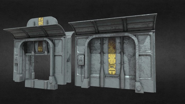Fallout 3 Vault 101 Door 3D Model