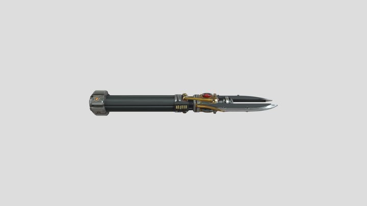 Darth Malgus Lightsaber Hilt 3D Model