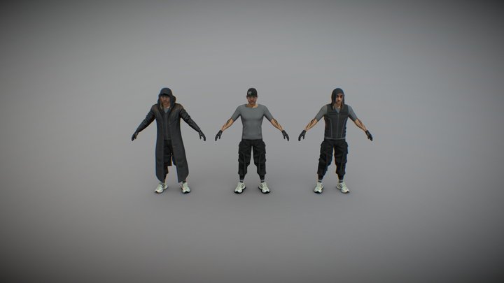 Male Character Variation Apparel – Kostenloses 3D-Modell STL
