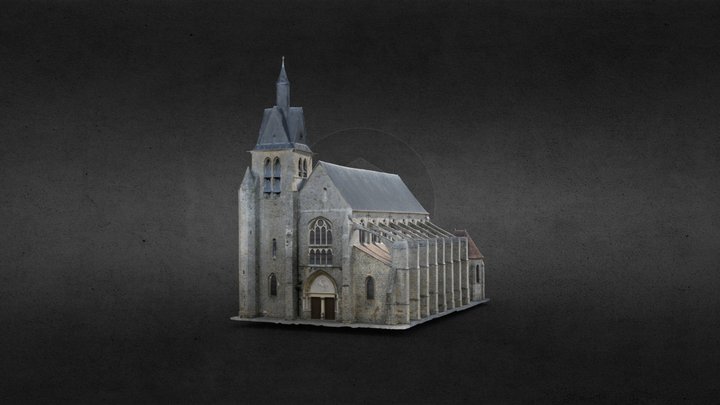 Eglise de Nangis (77) 3D Model