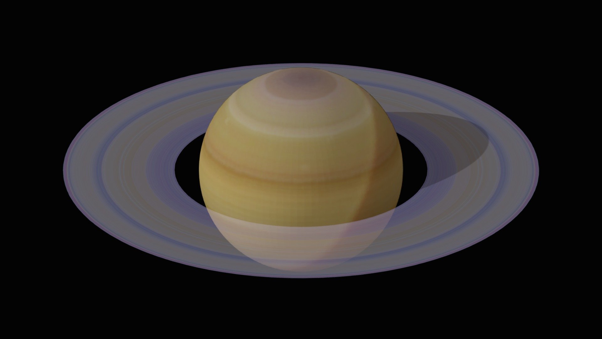 Planet Saturn with rings