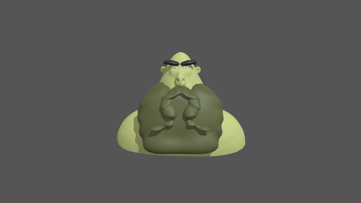 Progreso 2 Modelado de busto final 3D Model