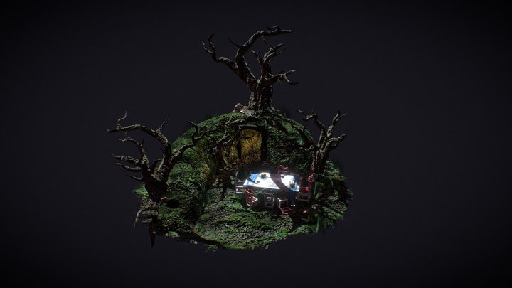 Down the Rabbit Hole - Alice in Wonderland 3D Model