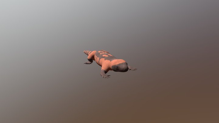 Rusty The Gila Monster 3D Model