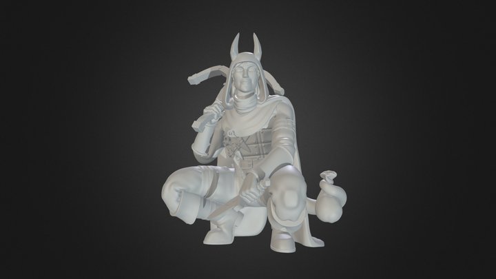 Tiefling Rogue 3D printable 3D Model