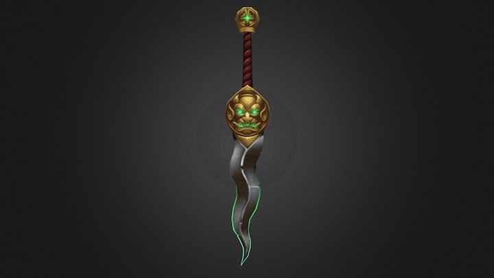 Fel Dagger 3D Model