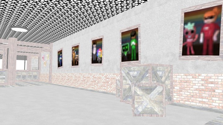 Toon Room dandys world [Texture] 3D Model